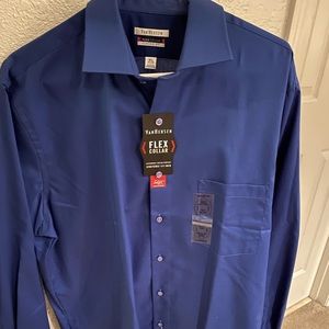 Van Heusen Flex Collar Cobalt shirt